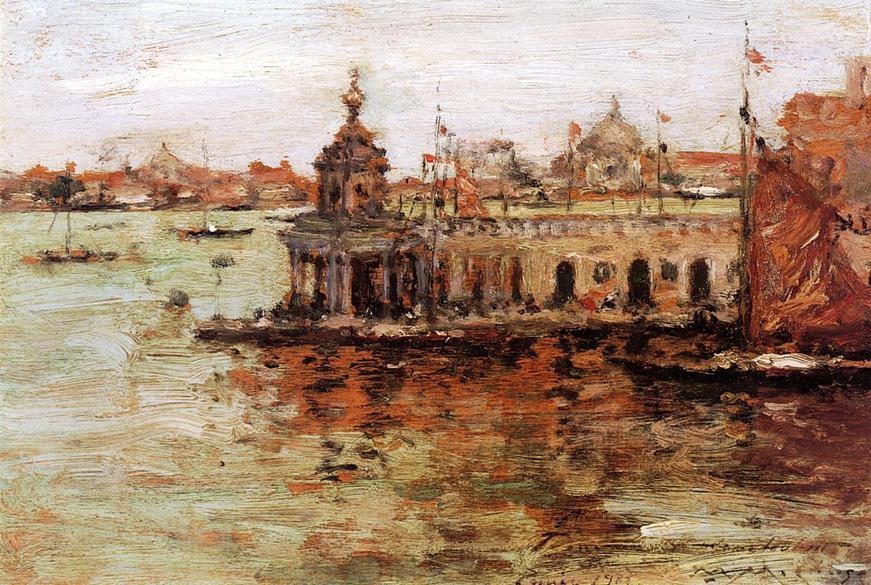 William Merritt Chase Venice View of the Navy Arsenal